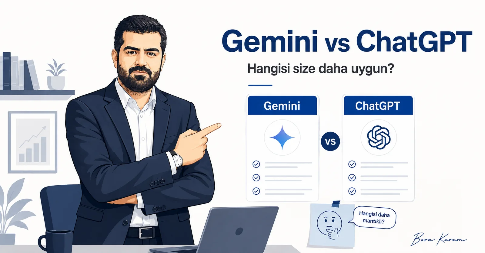 Gemini vs ChatGPT: Hangisi Daha İyi? 2026 Karşılaştırması – Bora Kurum